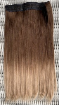 Наращивание волос, капучино/омбре, накидка