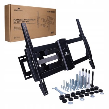 ВРАЩАЮЩИЙСЯ КРЕПЛЕНИЕ ДЛЯ ТЕЛЕВИЗОРА ПРОЧНАЯ ВЕШАЛКА ДЛЯ ЖК-ТЕЛЕВИЗА 32–80 ДЮЙМОВ KingMount