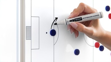 Доска тактическая ФУТБОЛ 60х40 см, магнитная тренерская доска, белый