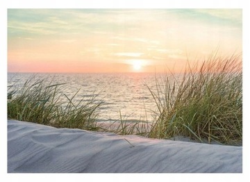 FOTOTAPETA PLAŻA MORZE BAŁTYCKIE WYDMY ZACHÓD SŁOŃCA TAPETA ŚĆIENNA 368x254