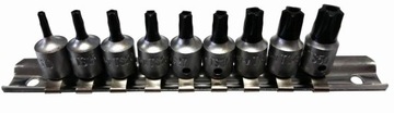NASADKI TORX PIĘCIOKĄTNE 1/4''Z OTWOREM TS10-TS50