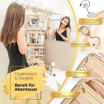 Подвесная дорожная косметичка для женщин и девочек