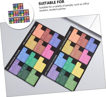 5szt Karteczki Samoprzylepne Do Planowania Zakładki Terminarza 2022 Miesięc