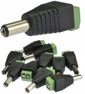 WTYK DC 2,1x5,5 SZYBKOZŁĄCZE ZASILANIE LED KAMERA