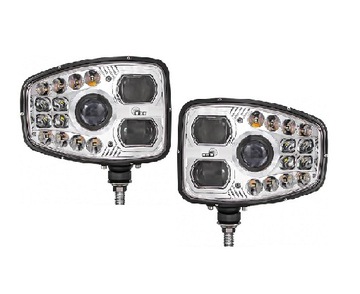 REFLEKTOR DROGOWY LED LAMPA PRZEDNIA DRL KPL 2szt JCB CAT DO KOPARKI