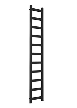 Grzejnik łazienkowy MINI 1210x250 Czarny połysk