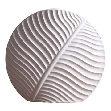 Ceramiczne Okrągłe Płaskie Liście Wazon