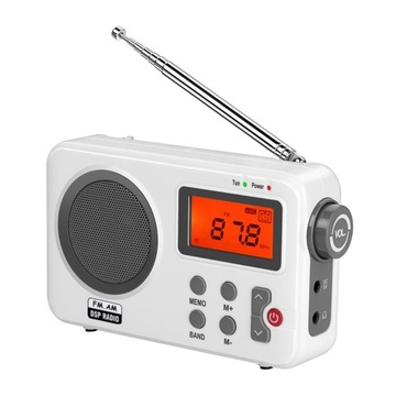 Przenośne radio FM Wyświetlacz LCD Duży