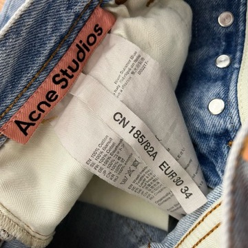 ACNE STUDIOS 30 JASNE SPODNIE JEANSOWE SLIM CASUAL