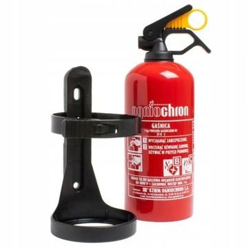 GAŚNICA PROSZKOWA SAMOCHODOWA BC 1KG Z WIESZAKIEM