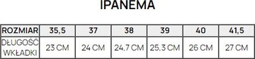 KLAPKI JAPONKI DAMSKIE IPANEMA KIREI FEM BEŻOWO-ZŁOTE 81805-AT158 r 39