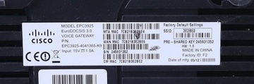 CISCO EPC3925 EuroDOCSIS 3.0 EPC3925-4041365-K9