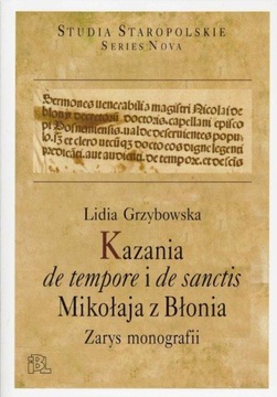 KAZANIA DE TEMPORE I DE SANCTIS MIKOŁAJA Z BŁONIA