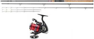 Daiwa Wędka Ninja X Feeder 3.60m 120g + Kołowrotek Ninja LT Feeder 6000SS