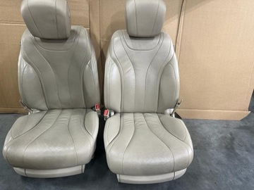 MERCEDES BENZÍN S TŘÍDA W222 OE SEDADLA POHOVKA SVĚTLÝ KRÉMOVÉ STŘED VNITŘEK