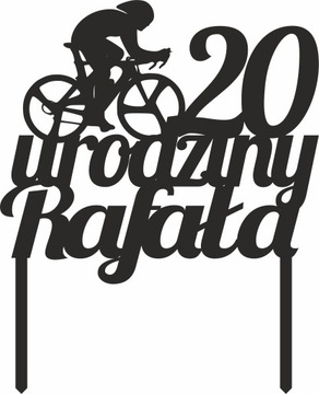 TOPPER TOPER na urodziny ROWER ROWERZYSTA SPORT