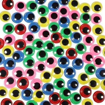 RUCHOME OCZKA SAMOPRZYLEPNE 80 SZT GOOGLY EYES KOL