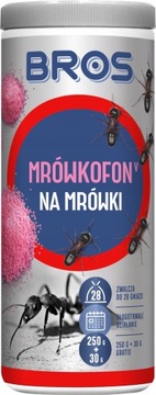 BROS MRÓWKOFON GRANULAT PROSZEK ŚRODEK NA MRÓWKI MROWISKA 280G PERMETRYNA