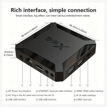 X96Q Smart TV Box Android 10 4K HD Медиаплеер 8 ГБ
