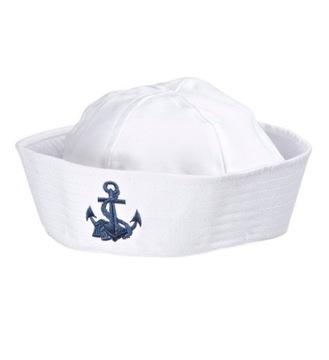 CZAPKA MARYNARSKA Z KOTWICĄ MARYNARZ MARINE UNISEX