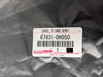 KRYT PŘEDNÍCH DVEŘE TOYOTA AYGO 67831-0H040