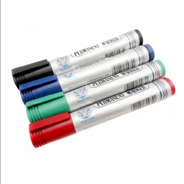 MARKER PERMANENTNY OKRĄGŁY WODOODPORNY 4 KOLORY