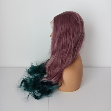 Парик LACE FRONT 2 цвета фиолетовый + шапочка БЕСПЛАТНО