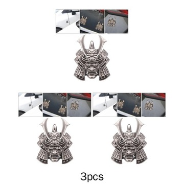 3x Maska Samuraja 3D SUV Naklejka Na Samochód