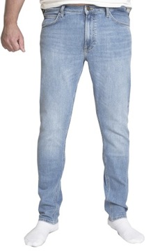 LEE LUKE jasne spodnie jeans zwężane slim W29 L30