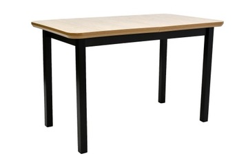 STÓŁ MAX 4 Z BLATEM FORNIR DĘBOWY LOFT CZARNY