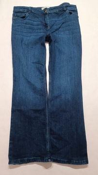 Granatowe spodnie jeansowe Bootcut 20/48 next