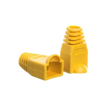 Netrack osłonka na wtyk RJ45 8p żółta (100 szt)