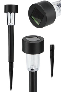 Lampa solarna LED ogrodowa lampka wbijana słupek