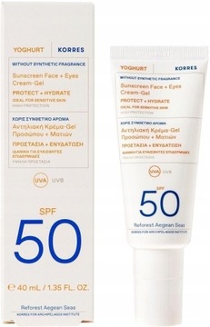 KORRES Yoghurt - Krem, Żel Ochronny SPF 50