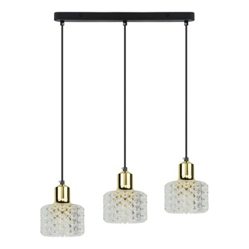 LAMPA SUFITOWA WISZĄCA ABAŻUR KRYSZTAŁ GLAMOUR