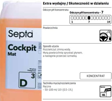 D3 płyn do nabłyszczania czyszczenia kokpitu 1L