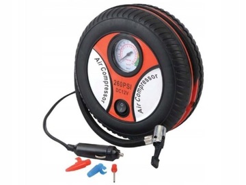 KOMPRESOR SAMOCHODOWY KOŁO 260 PSI 12V