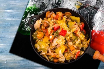 ЗАЩИТНАЯ СТЕКЛЯННАЯ ПАНЕЛЬ ДЛЯ КУХНИ 60х65 LACOBEL PEPPER ЗАКАЛЕННОЕ СТЕКЛО