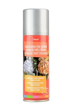 Spray dekoracyjny srebrny, 125 ml farba w sprayu