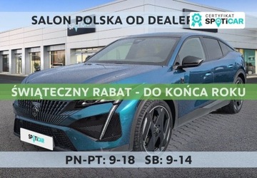 Peugeot 408 Crossover Plug-In 1.6 Plug-In Hybrid 225KM 2023 Peugeot 408 1.6 Plug-In Hybrid 225 GT EAT8 SalonPL FVat Najbogatszy Od Reki