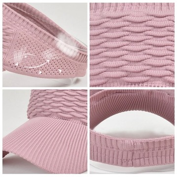 Summer Empty Top Straw Hat for Women Outdoor Beach Sunscreen Visor Cap Fema