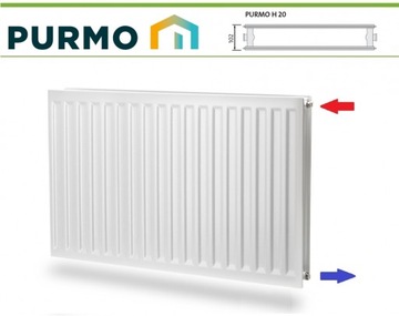PURMO H 400x600 HIGIENICZNY moc:472 BOCZNY C 20