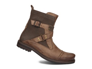 МУЖСКИЕ Ботинки Челси МОТОТУФЛИ КОЖАНЫЕ 82 BR 41