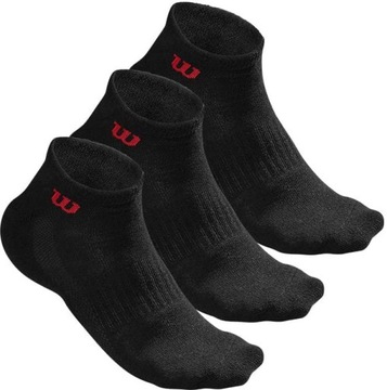 Носки Wilson QUARTER SOCK 3 шт черные 39-46