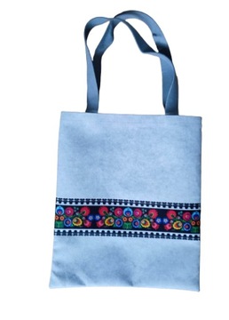 TORBA na zakupy SHOPPER FILCOWA Z ORNAMENTEM MODNA