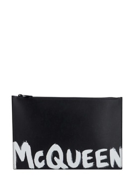 Alexander McQueen torebka kopertówka FALL WINTER 23/24 czarny