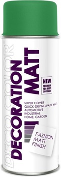 SPRAY LAKIER W SPREJU DECO MATT 400ML ZIELONY