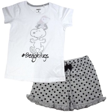 Piżama dziewczęca letnia SNOOPY roz.158/164