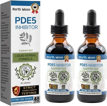 2 szt. Malebiotix PDE5 Inhibitor Krople suplementu, inhibitory PDE5 dla