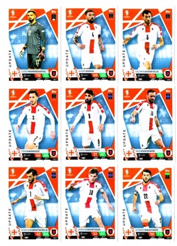 TOPPS MATCH ATTAX EURO 2024 UPDATE KOMPLET GRUZJA GEORGIA 9 KART GEO 1-9